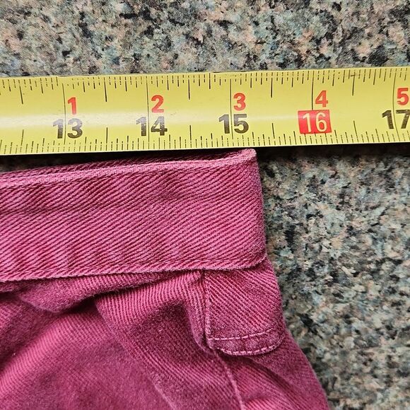 Eddie Bauer Outdoor Outfitters Maroon Dark Red Denim Women's Size 10 Cotton - Picture 3 of 14